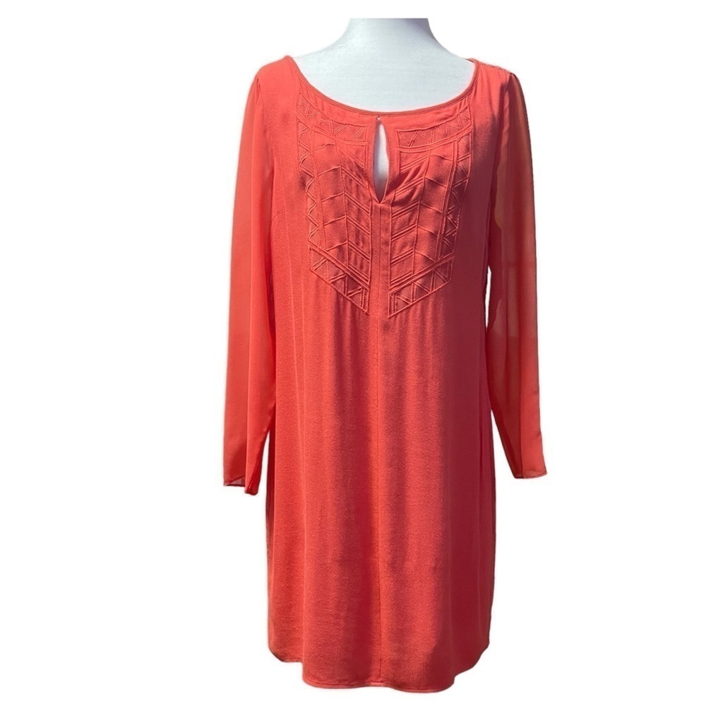 Gentle Fawn Orange Lace Back Tunic Dress US L